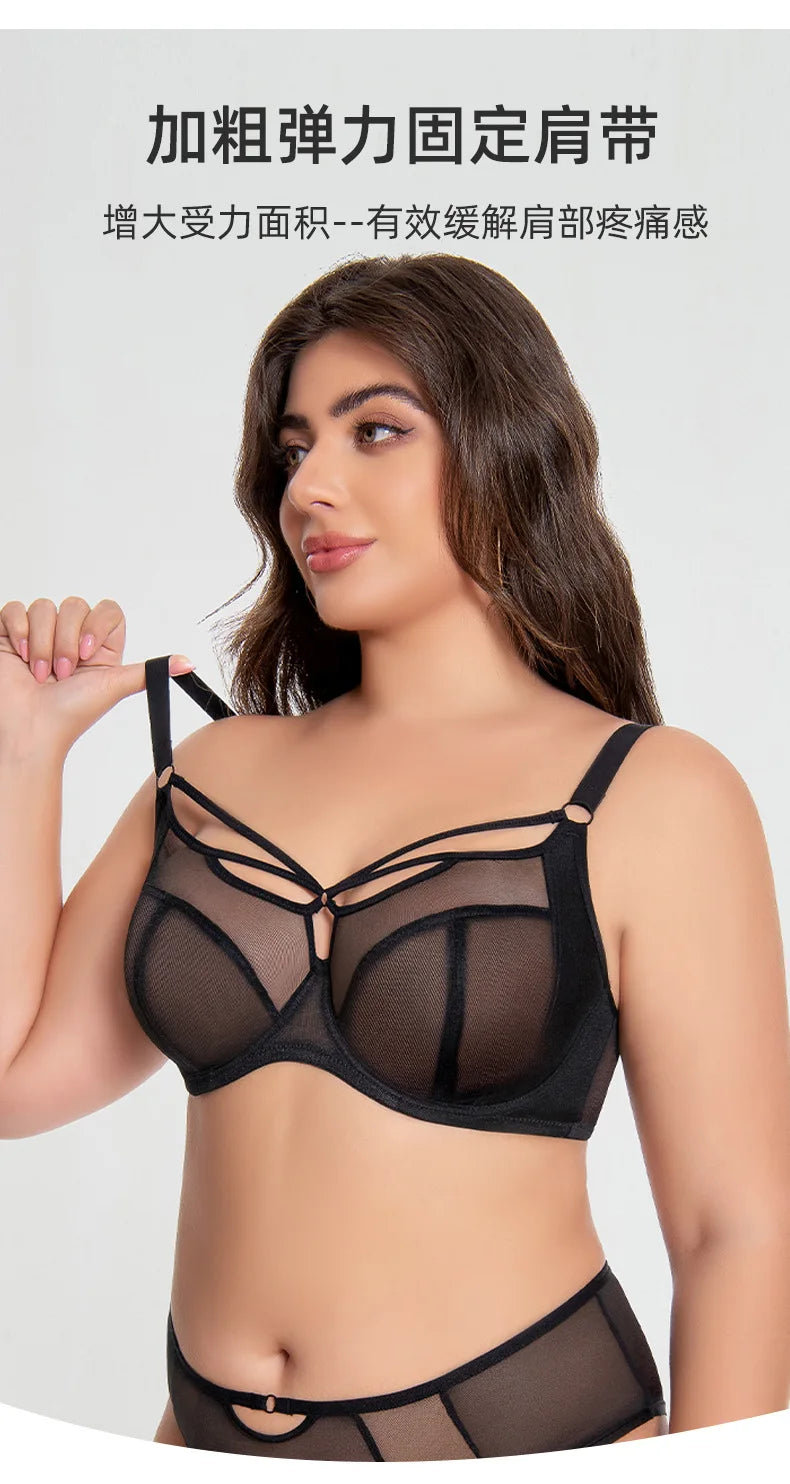 EU 75 80 85 90 95 D E F G H I J K L Big Size Bras for Women Large Busts Minimizer Anti-Sagging Breathable Full Coverage Cups