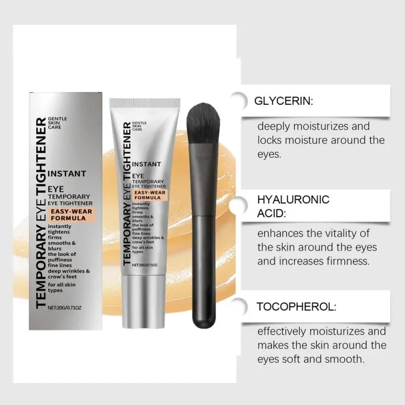 Instant Firm Eye Cream Instant Under Eye Tightening & Depuffing Cream, Helps Smooth Fine Lines & Reduce Puffiness Dark Circles