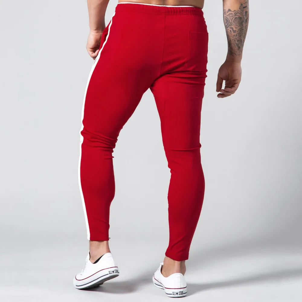 Black Joggers Sweatpants Men Casual Pants Gym Fitness Workout Sportswear Trousers Autumn Male Crossfit Running Sport Trackpants