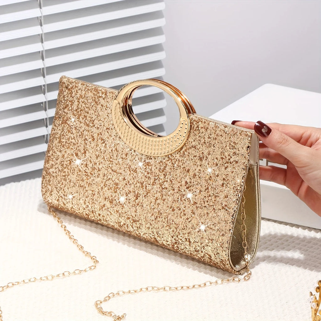 Sparkling Evening Handbag for Ladies, Suitable for Wedding Parties Dances Holiday Gifts, Valentine's Day Gifts, Birthday Gifts