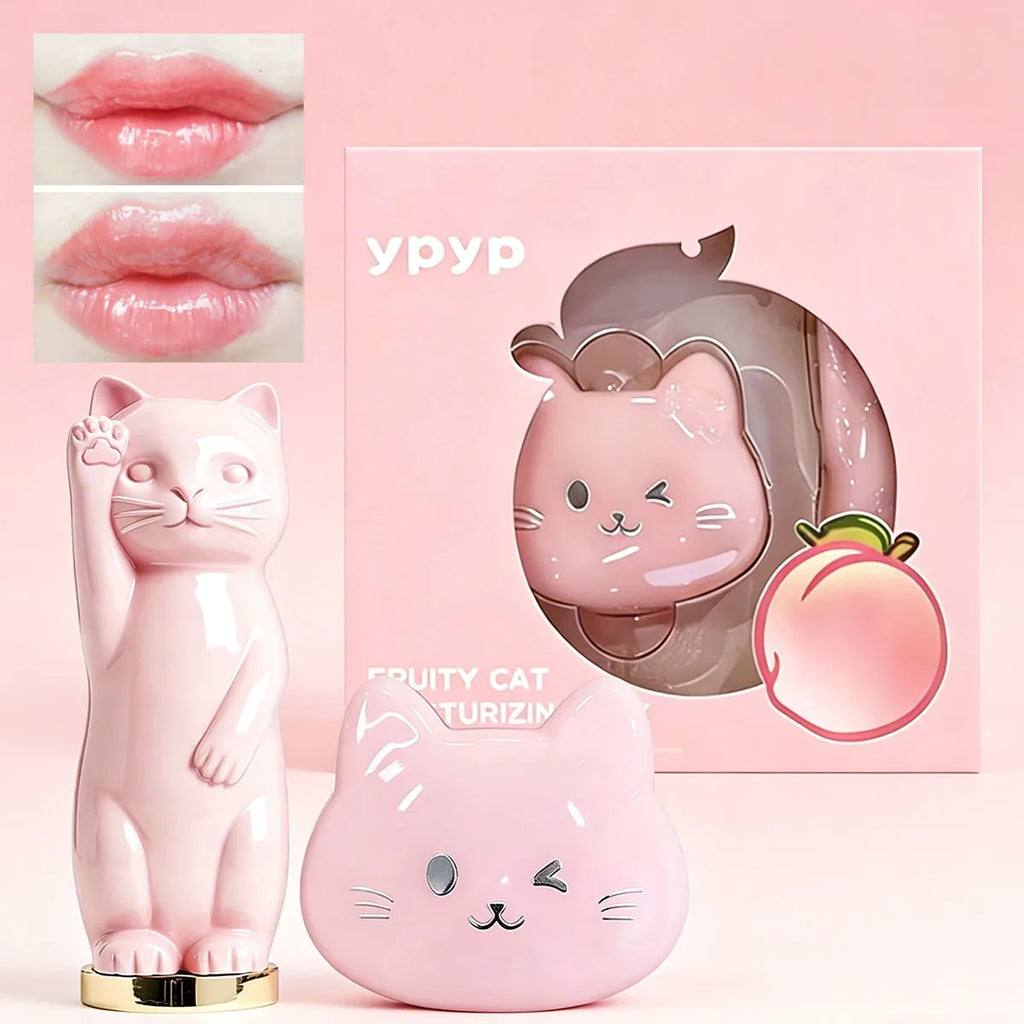 Peach Lipstick Non-Stick Cup Jelly Lipstick Moisturizing Moisturizing Lip Balm set gifts
