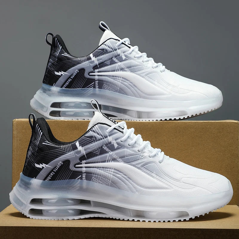 Men's Fashion Basketball Shoes Air Cushions Running Shoes for Men Comfortable Non-Slip Breathable Shock-Absorbing Sports Shoes