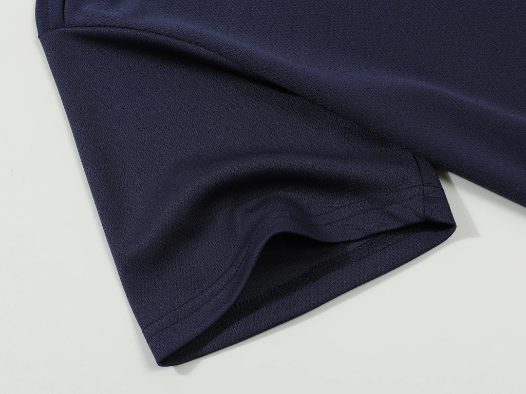 2026 New Summer Premium Solid Color Men's Golf Collar Breathable Fabric Social Casual Top Men's Collar T-shirt