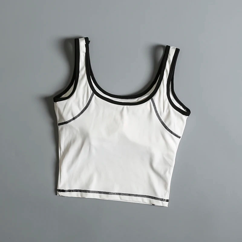 Sports underwear for women in summer beautiful back yoga suit vest shockproof wear outside running professional training