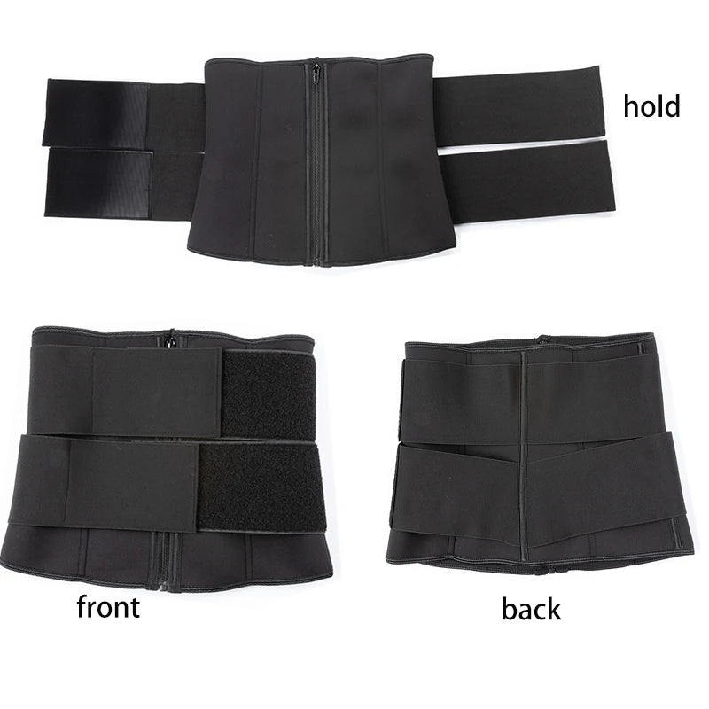 Men Waist Trainer Corsets Fitness Trimmer Belt Slimming Body Shaper for Weight Loss Sauna Sweat Girdle Workout Fat Burner Fajas
