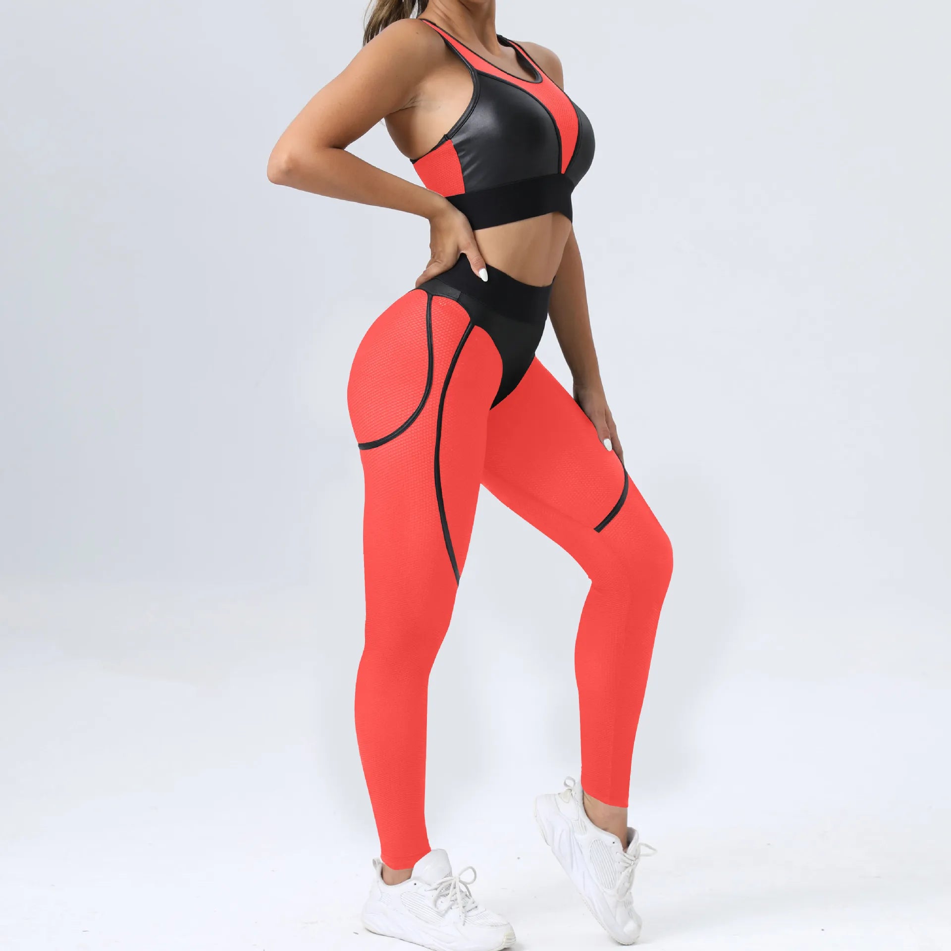 Fitness Sexy Sports Suit Women Yoga Set 2 Pieces Gym Workout Clothing for Bra Push-Up Women High Waist Leggings Sports Clothing