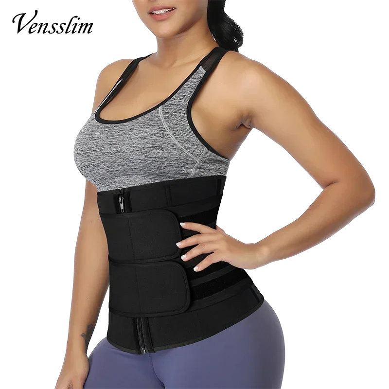 Vensslim Waist Trainer Abdominal Tightening Corset Women Body Shaping Slimming Corset Fat Burner Belly Trimmer Belt Weight Loss