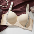 Seamless Letter Print Trendy Bras for Women Without Steel Rings Underwear Push Up Anti-Slip Small Chest Bra Adjustable Straps