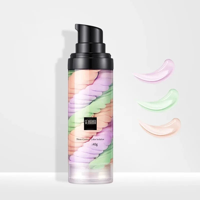 40G/Bottle Three-Color Isolation Cream, Facial Isolation Concealer Cream, Base Makeup Lotion, Breathable Brightening Cream, Bb Cream, Lightweight