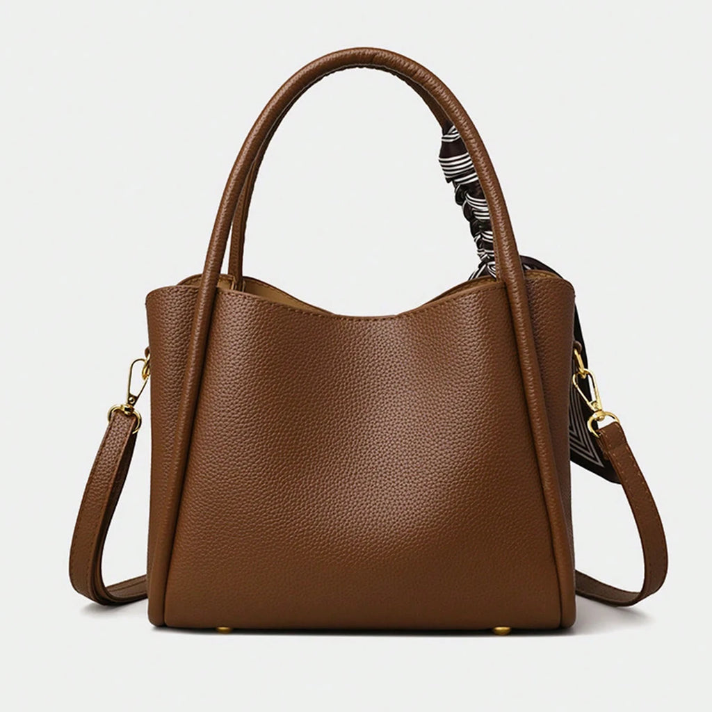 New autumn and winter fashion all-match retro style handbag solid color adjustable shoulder strap shoulder messenger bag