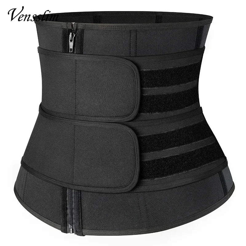 Vensslim Waist Trainer Abdominal Tightening Corset Women Body Shaping Slimming Corset Fat Burner Belly Trimmer Belt Weight Loss