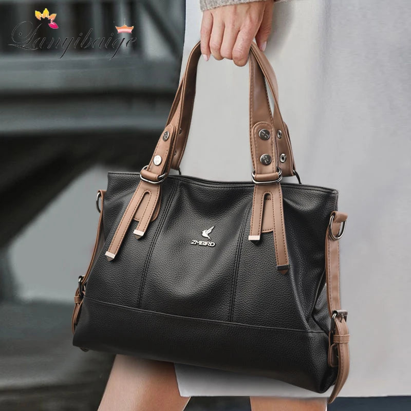 Genuine Brand Luxury Designer Leather Women Handbags High Quality Shoulder Bag Large Capacity Crossbody Bags for Women Tote Bag