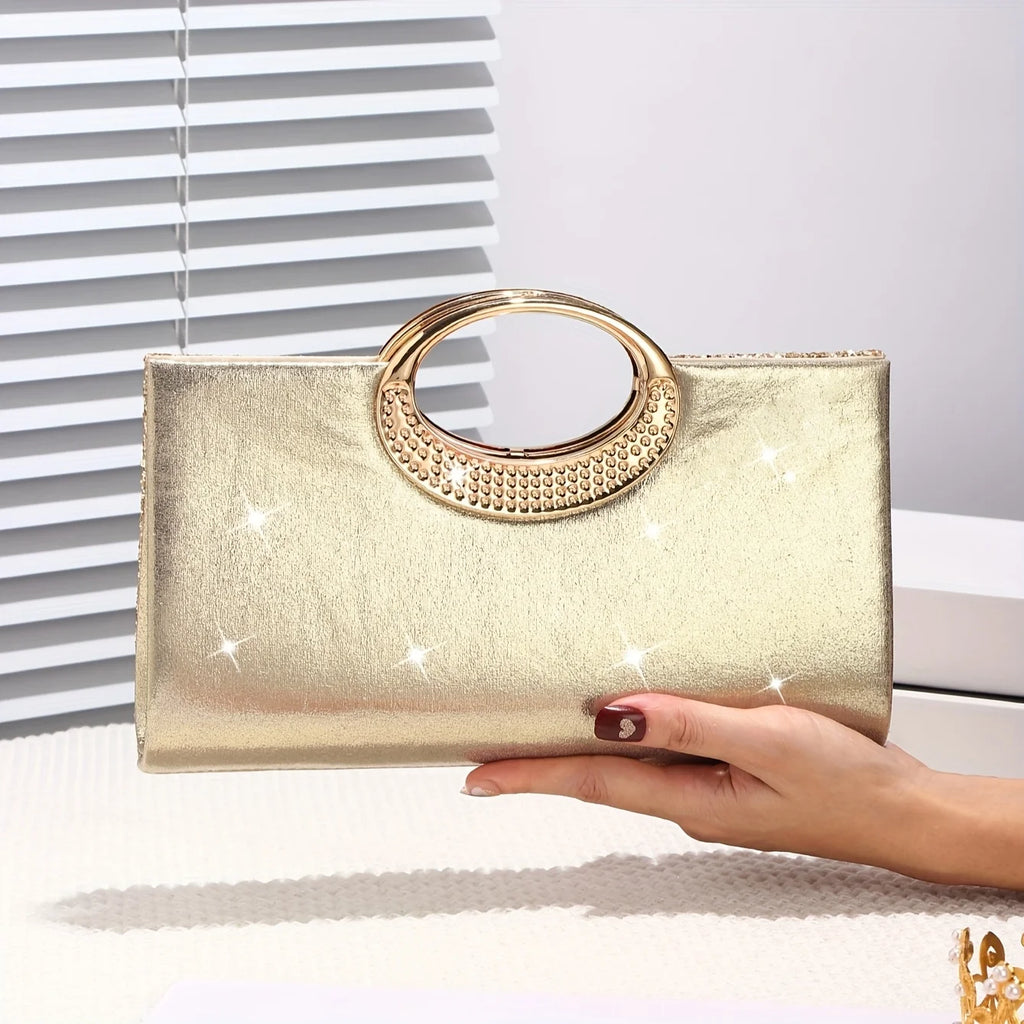 Sparkling Evening Handbag for Ladies, Suitable for Wedding Parties Dances Holiday Gifts, Valentine's Day Gifts, Birthday Gifts