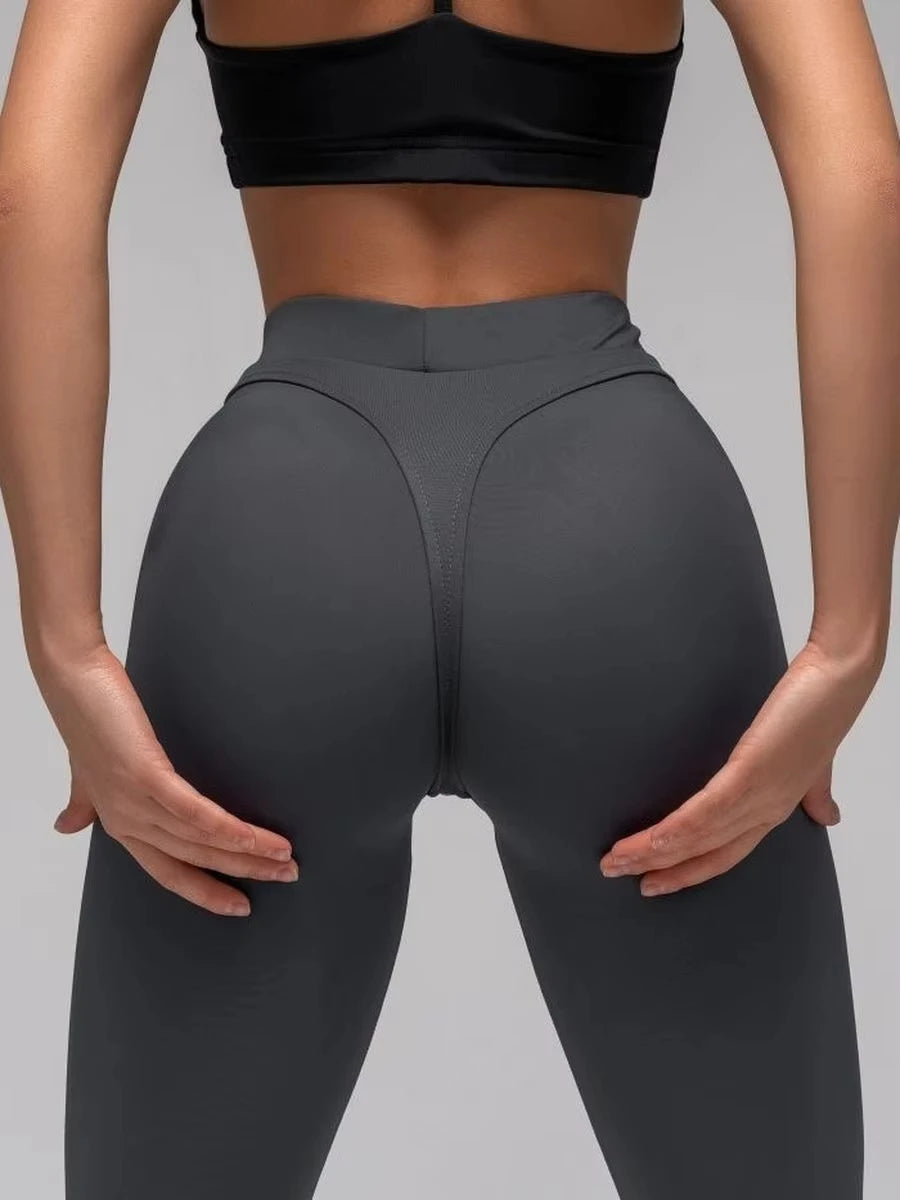 Black Sexy High Waist Scrunch Butt Yoga Leggings Thick Workout Butt Lifting Plus Size Tights Yoga Pants For Women