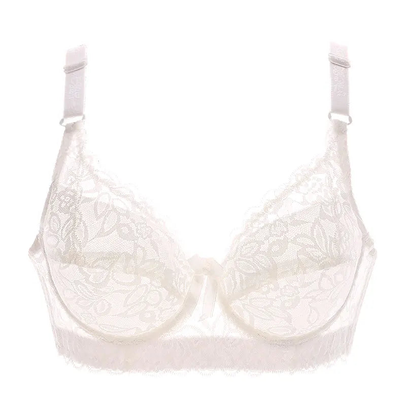 40 90 46 Underwear Plus Large Size Underwire Top Bh bralette Lace Sexy Women's Bra Intimates Deep V Brassiere B C D Cup Lace Bra