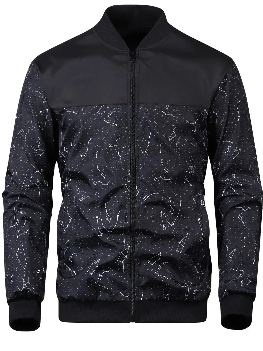 2025 Spring and Autumn New Baseball Collar Short Loose Solid Color Jacket Men's Business Casual Thin Coat Trend