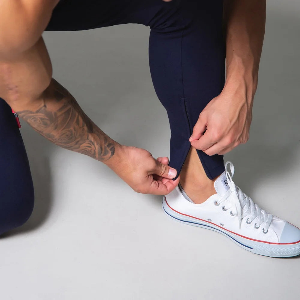 Black Joggers Sweatpants Men Casual Pants Gym Fitness Workout Sportswear Trousers Autumn Male Crossfit Running Sport Trackpants