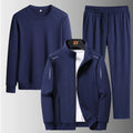 Spring Men's 2025 Sportswear Set Streetwear Casual Outdoor Camping Breathable 3-Piece Tracksuit with Hoodies And Pants Fashion