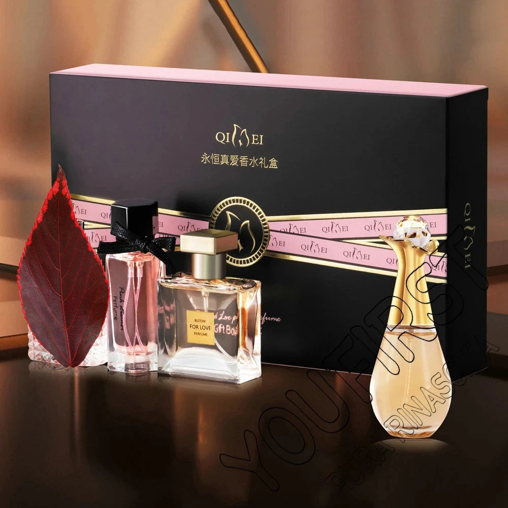 Original Brand Perfume Women Eau De Parfum Femme 100ml Perfumes And Colognes Natural Floral Fragrance Spray Gift Box 4Pcs Set