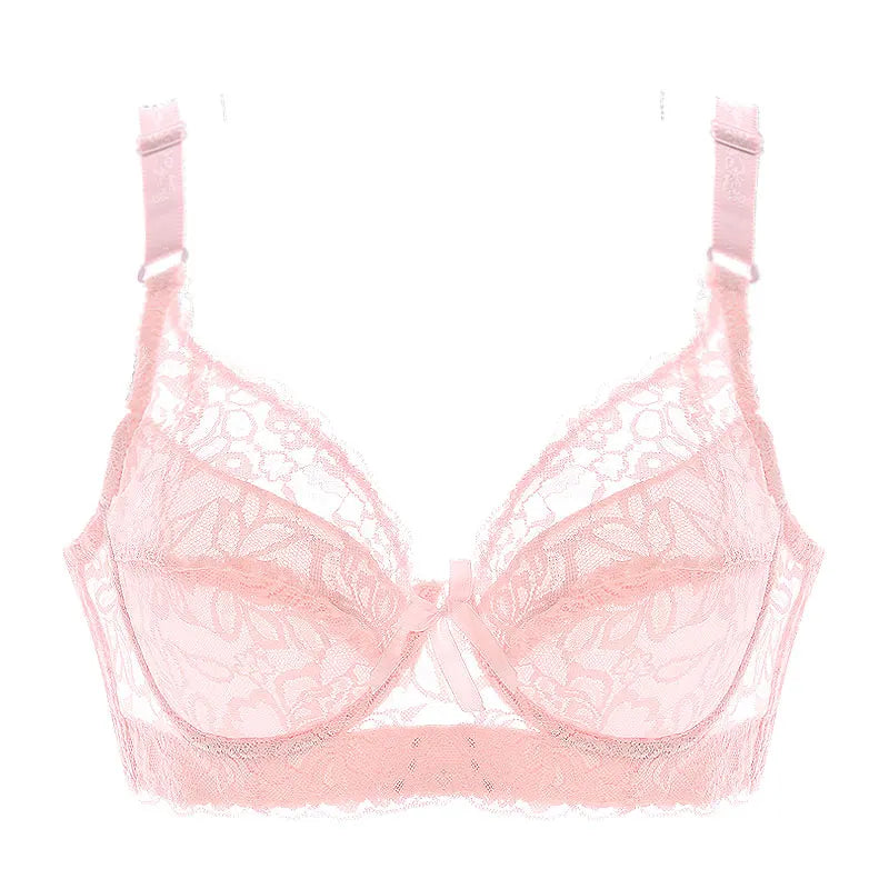 40 90 46 Underwear Plus Large Size Underwire Top Bh bralette Lace Sexy Women's Bra Intimates Deep V Brassiere B C D Cup Lace Bra