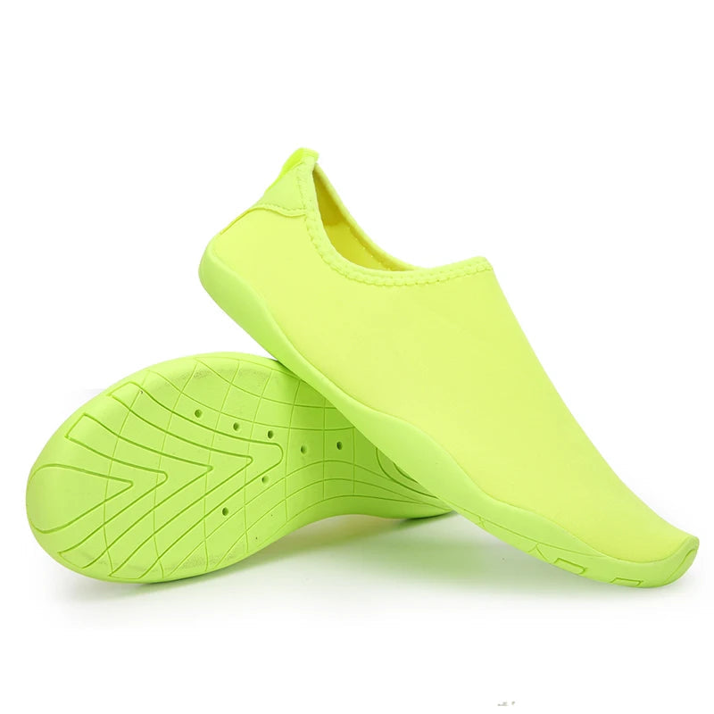 Women's Solid Color Canvas Sneakers - Casual Beach Shoes