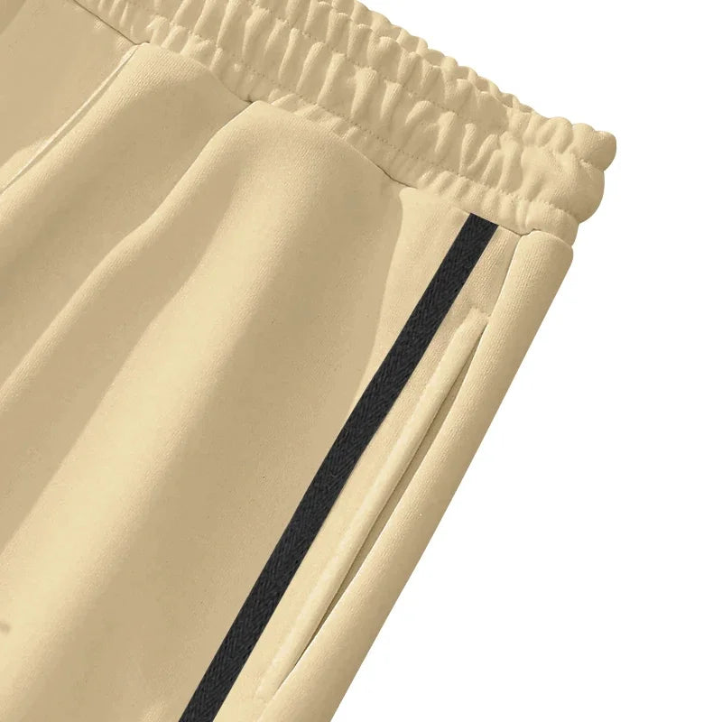 Spring and Autumn New Jacquard Long Pants Single breasted Patchwork Loose Large Casual Pants Versatile Sanitary Pants