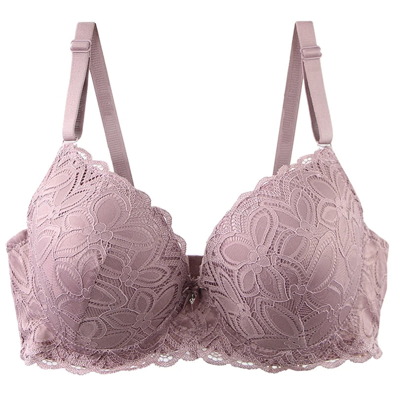 2025 New Sexy Padded Push Up Bras 36/80 38/85 40/90 42/95 44/100 46/105 48/110 CDE Cup Underwear For Women Plus Size Lingerie