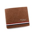 Luxury Men's Short Wallet - High Quality PU Leather Purse, Bifold Zipper Coin Pocket & Slim Card Holders with Money Clip