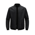 1pcs Spring and Autumn New Baseball Collar Short Loose Solid Color Jacket Men's Business Casual Thin Coat Trend