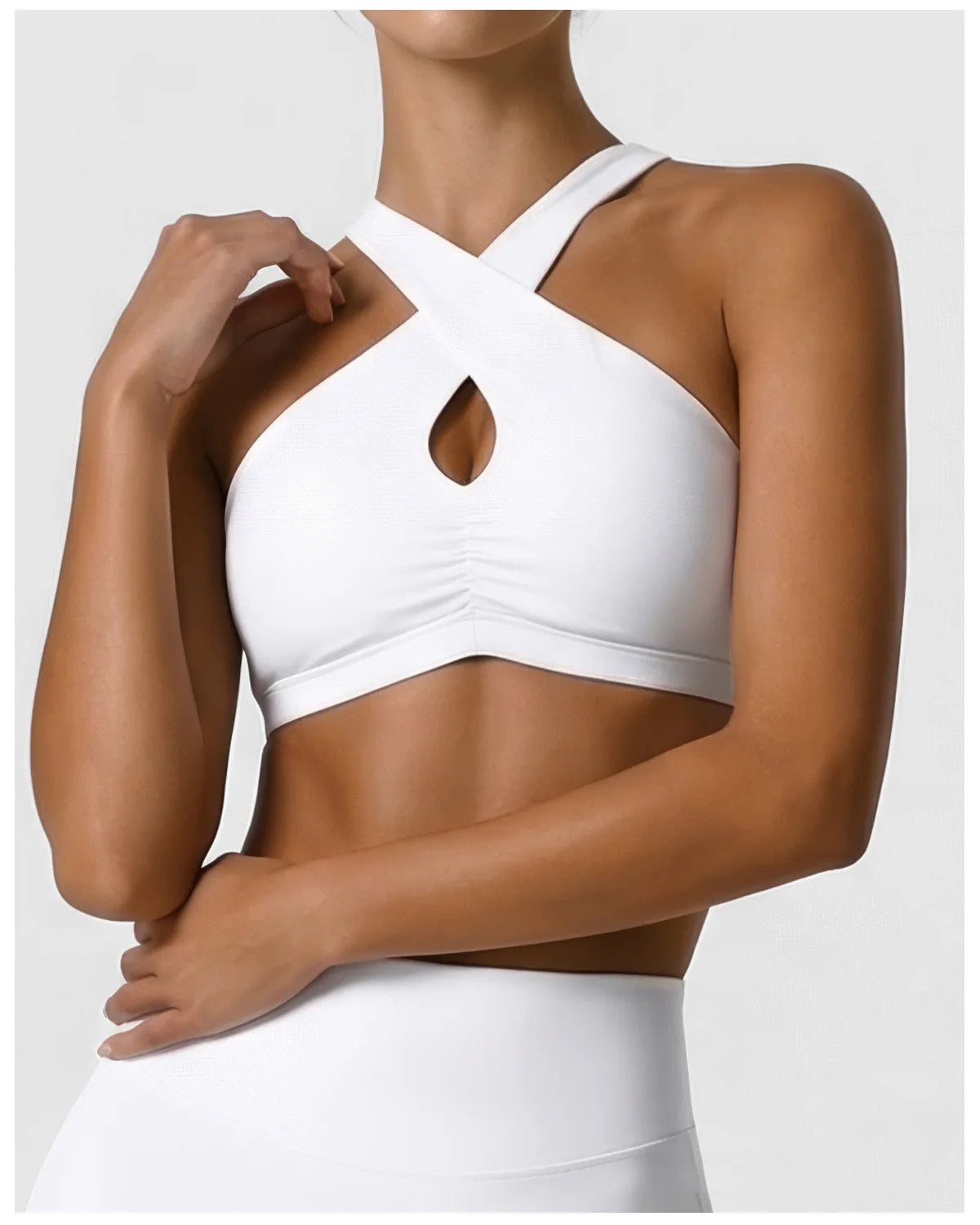 sm2631 High Strength Shockproof Sports Bra Sexy Halter Beautiful Back Quick Dry Women Running Fitness Yoga Bra With Chest Pad