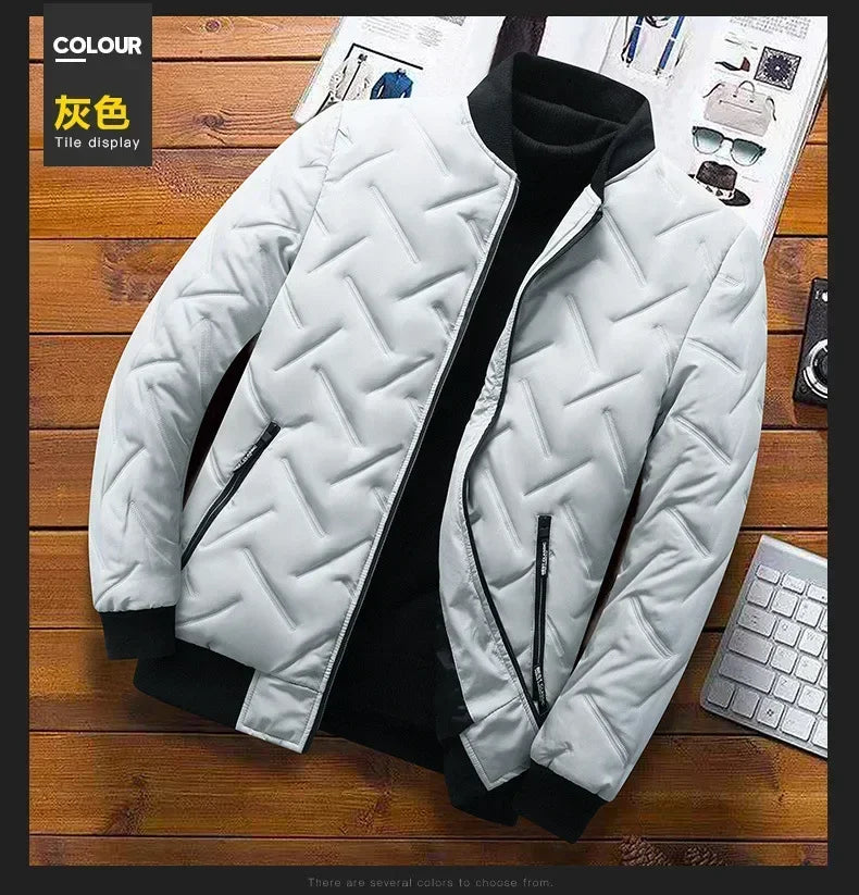 New 2024 Autumn Winter Jacket Men Cotton Padded Jacket Korean Streetwear Casual Jacket Men Fashion Clothing Male Warm Coats 5XL