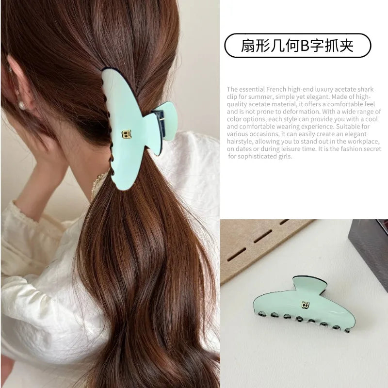 Korean version temperament simple acetic acid for Women, Vintage Chic Hair Styling Tool, Daily Evening Gift Party Weekend Boho