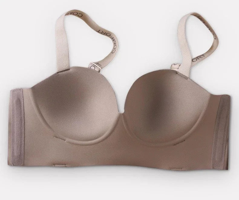 Push Up Bra for Small Breasts Seamless Lift Adjustable Bralette Anti Sag Ringless Design Back Beauty Enhancer 24H Comfort