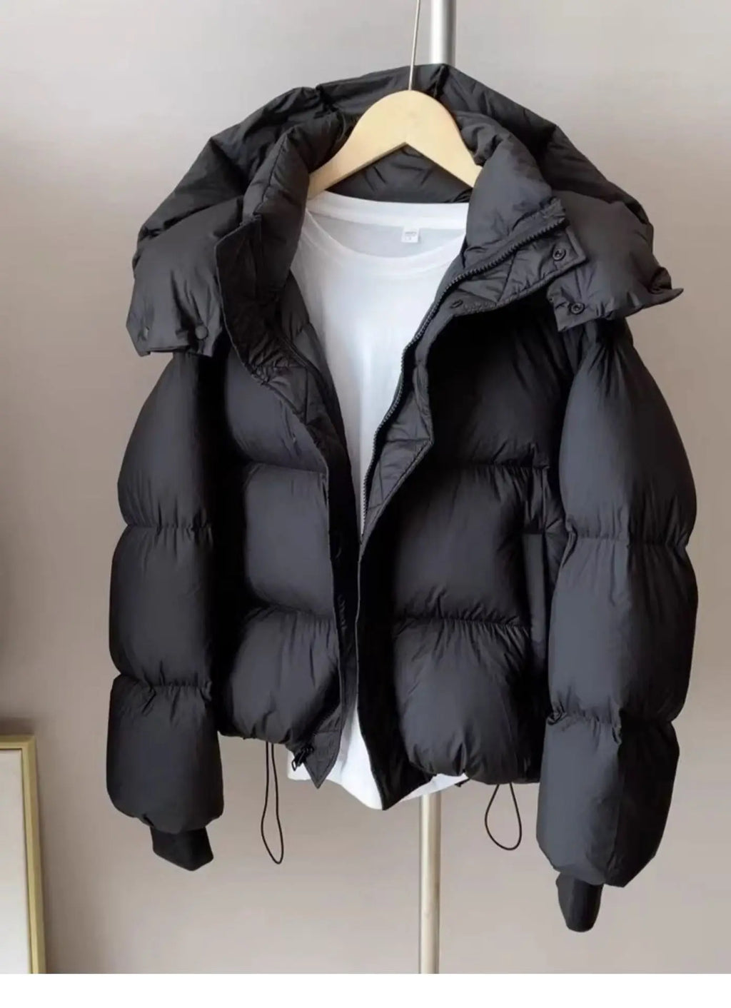 New Winter Puffer Jacket Women Fashion Hooded Down Cotton Overcoat Female Loose Casual Warm Parkas Outerwear
