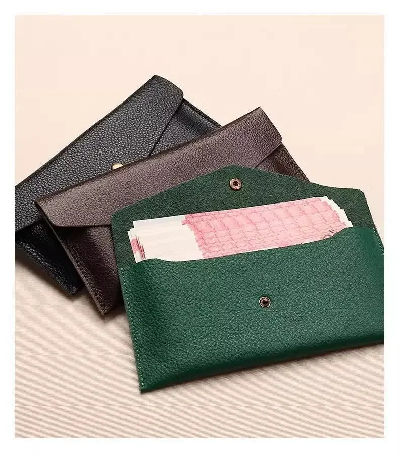 Portable Women's Long Wallet with Hand Strap Phone Organizer & Multi-Card Holder Large Capacity Cash Storage Bag