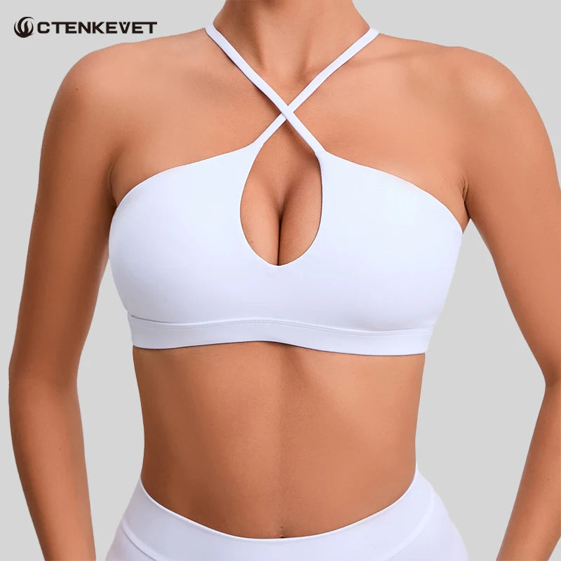 New Summer Sexy Sports Bra Workout Brasier Running Breathable Fitness Underwear Female Quick-Dry Yoga Clothes Gym Top Woman