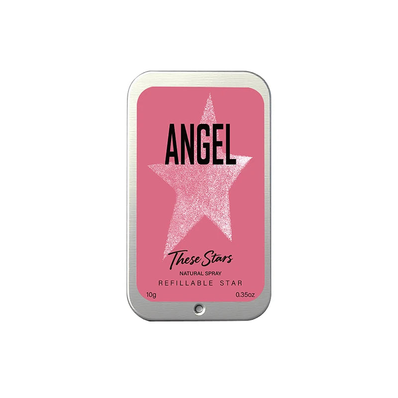 Angel Star Solid Perfume Cream, Portable Refillable Fragrance Balm, Woody Scent Refreshing Lasting Fragrance Balm Gift For Women