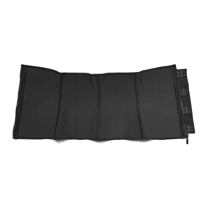 XXS - 6XL Women Latex Waist Trainer Body Shaper Corsets Steel Bone Zipper Cincher Top Slimming Belt Shapers Shapewear Plus Size