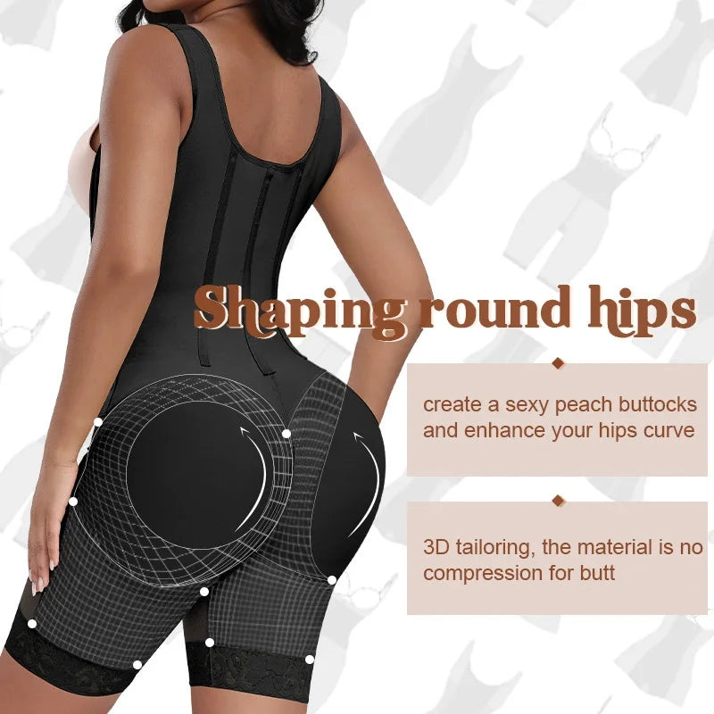 Fajas Colombian Shapewear Bodysuits Stage 2 Post-surgery Corset High Compression Slimming Waist Trainer Slim Body Shaper Girdles