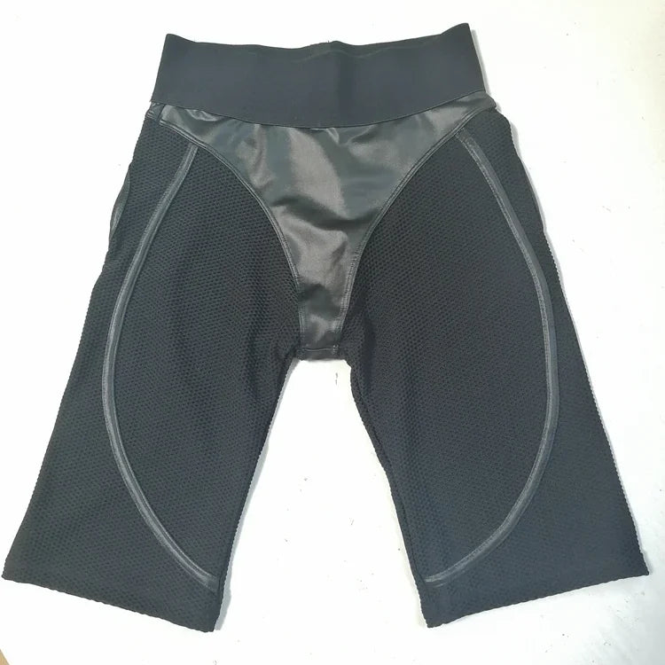 Mesh Sports Suit for Fitness Transparent Gym Set Woman Sportwear New Tracksuit Yoga Clothes Biker Bicycle Booty Shorts Kit Black