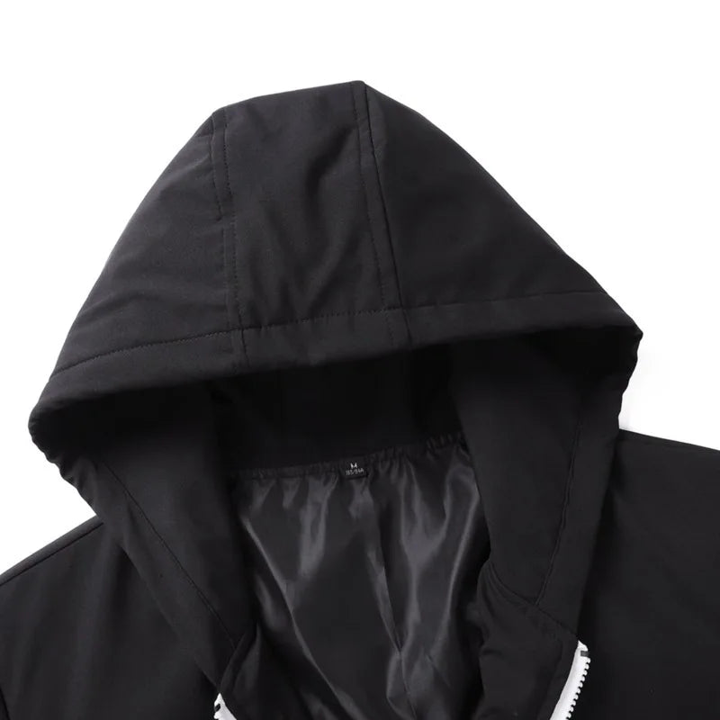 M-6XL New Men's Sportswear Set from Japan South Korea Autumn Casual Wear Men's Hooded Jacket Leg Tied Pants Trendy Casual Suit