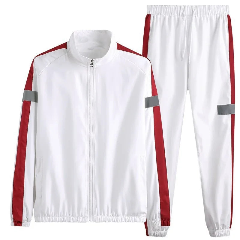 M-6XL New Men's Sportswear Set from Japan South Korea Autumn Casual Wear Men's Hooded Jacket Leg Tied Pants Trendy Casual Suit
