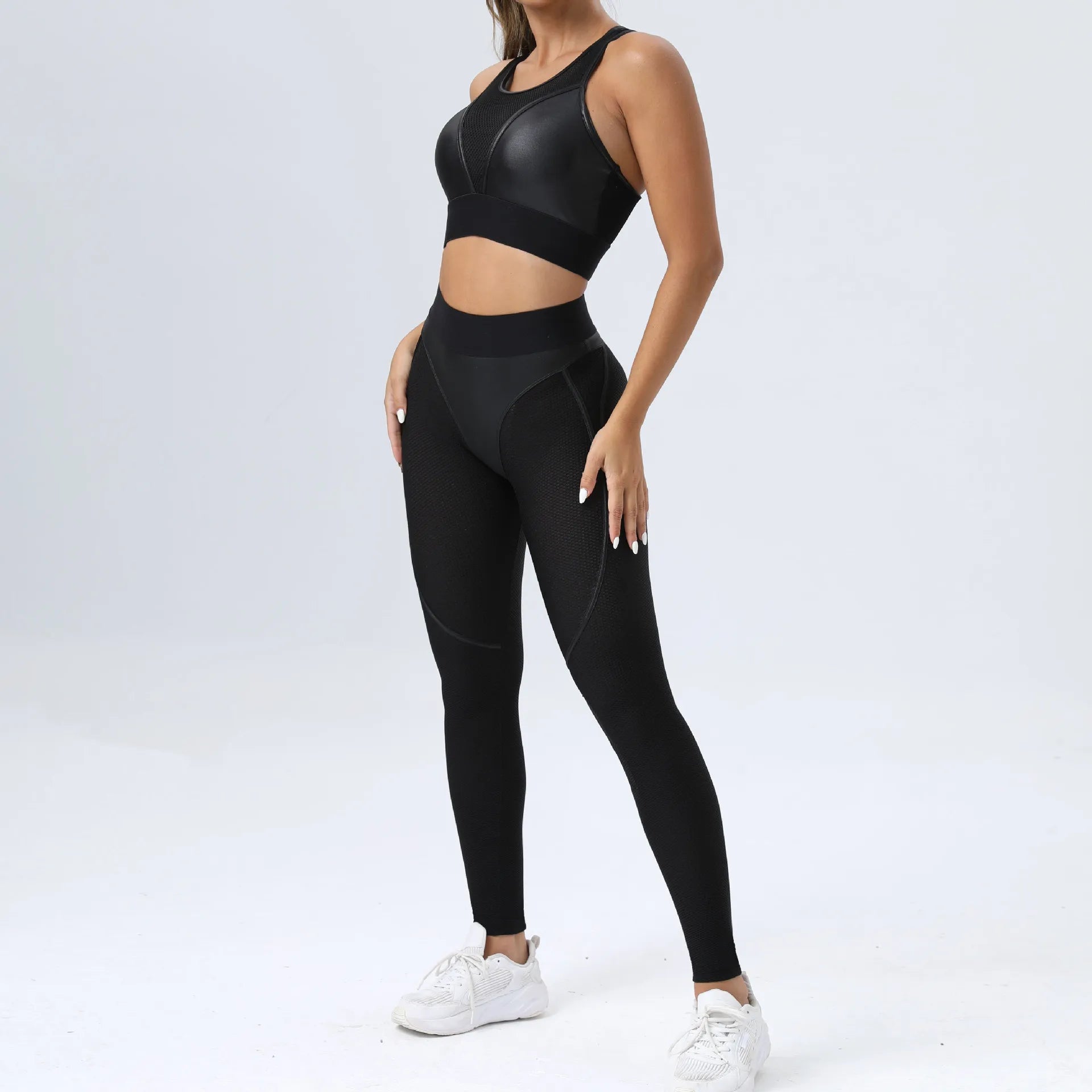 Woman Gym Push Up Sexy Woman Clothing Mesh Transparent Thong Female Legging Yoga Workout Women Pants High Waist Tights Yoga Set