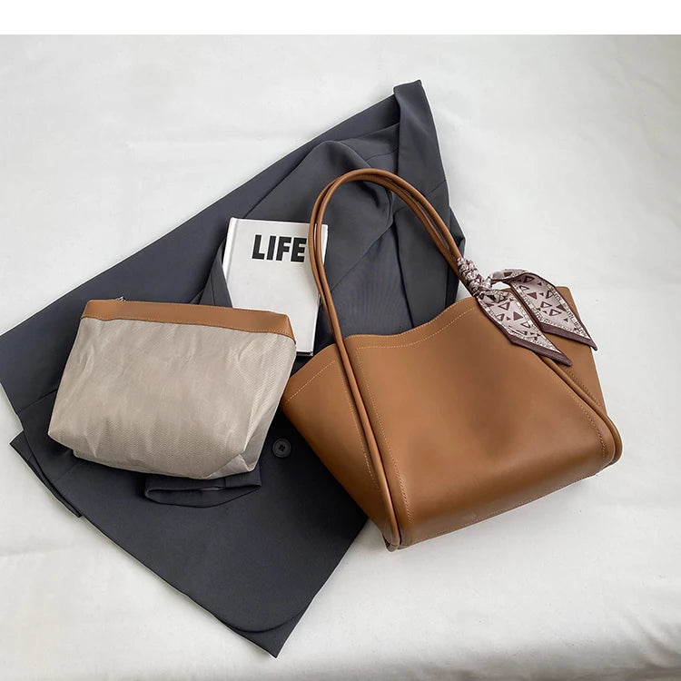 High-end Texture Retro Large-capacity Bag For Women 2023 New Autumn/winter Shoulder Bag Fashionable Tote Bag
