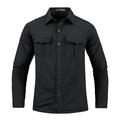 Men's Lightweight Quick-Drying Shirt Tactical Casual Military Long-Sleeved Cargo Shirt Breathable Sport Sunscreen Hiking Shirt