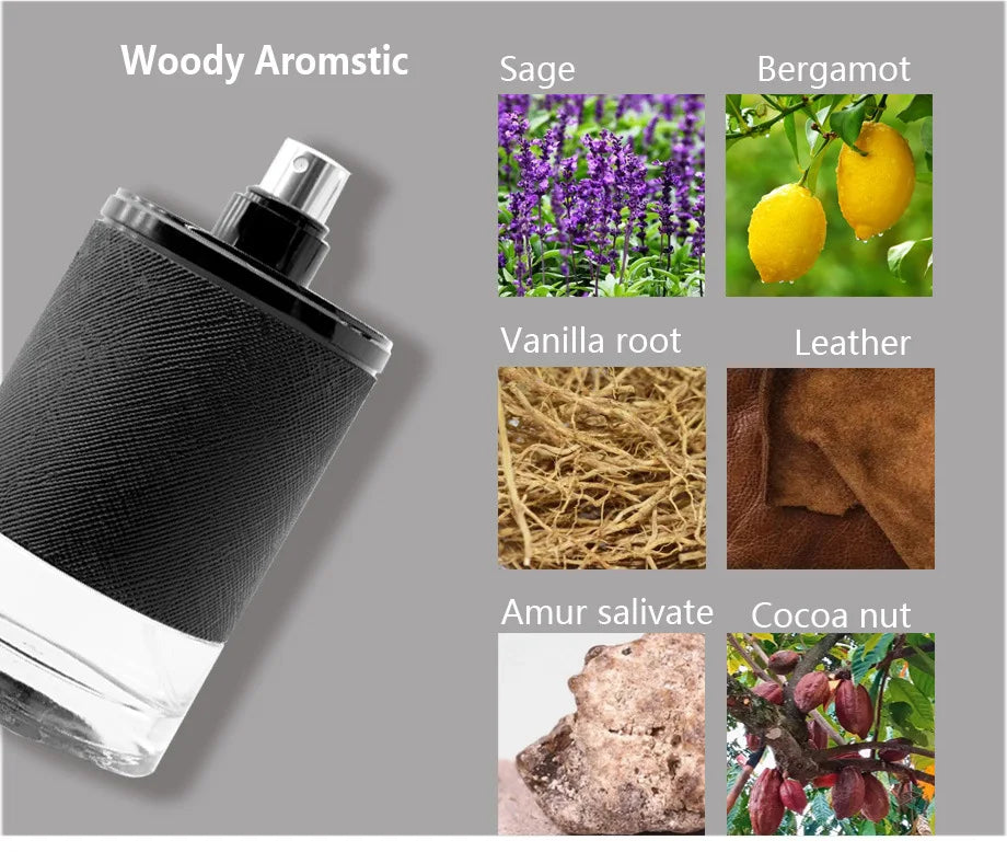 100ML Brand Perfume Woody Tone Man Perfume  Spray Long Lasting Citrus Floral Light Fragrance Men Gentle Gentleman Gift