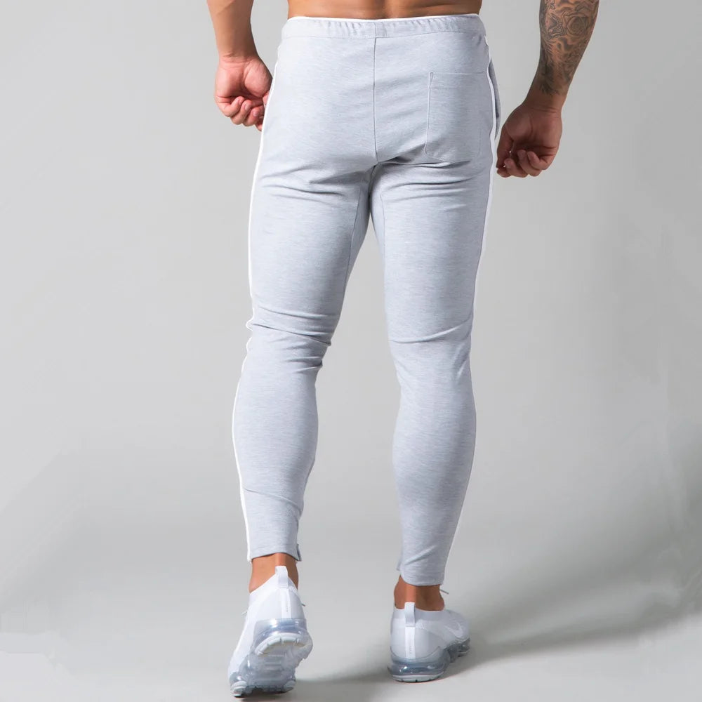 Black Joggers Sweatpants Men Casual Pants Gym Fitness Workout Sportswear Trousers Autumn Male Crossfit Running Sport Trackpants