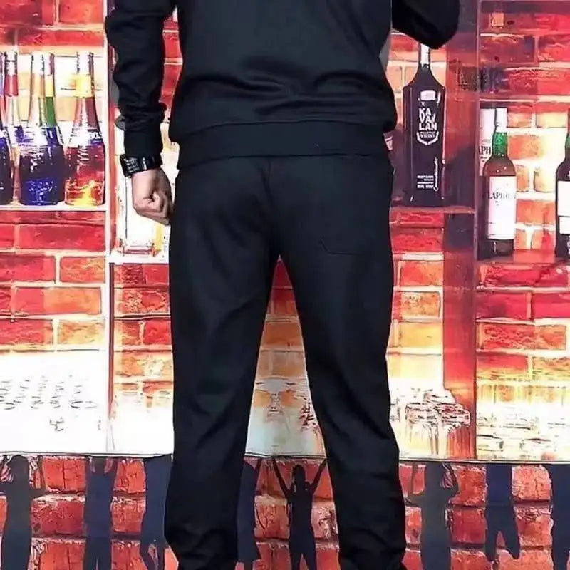 Sports Suit Men's Spring and Autumn Loose Large Size Casual Running Trend Suit