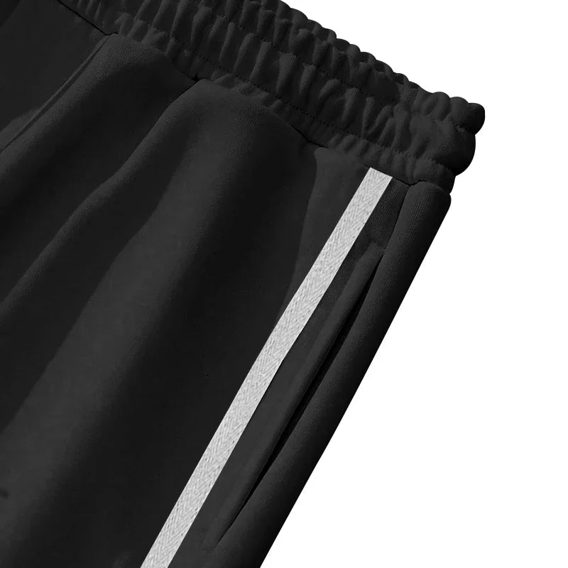 Spring and Autumn New Jacquard Long Pants Single breasted Patchwork Loose Large Casual Pants Versatile Sanitary Pants
