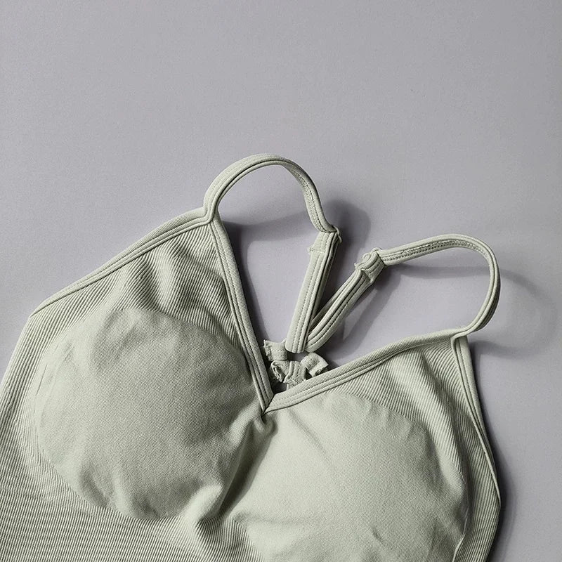 Seamless Yoga Set Padded Push Up Bra High Waist Butt Lift Leggings Breathable Gym Workout Suit